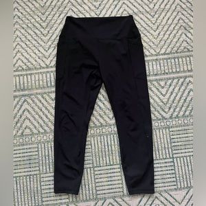 RBX Athletic Leggings Black L Pockets Stretch VGUC